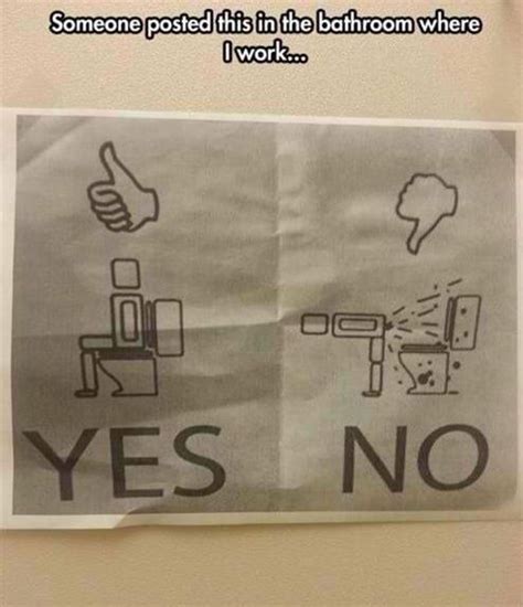 Funny Office Bathroom Etiquette Signs – BESTHOMISH