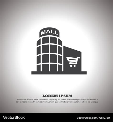 Shopping mall icon Royalty Free Vector Image - VectorStock