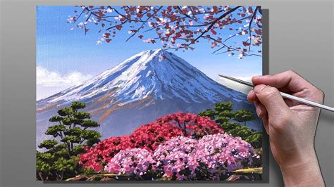 How to Paint Mount Fuji Japan / Correa Art - YouTube