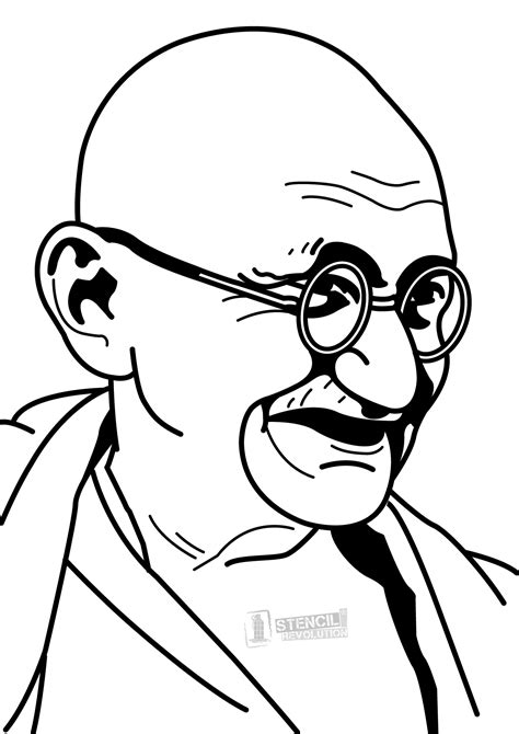 Mahatma Gandhi Sketch at PaintingValley.com | Explore collection of ...