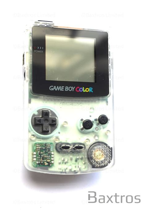 Nintendo Game Boy Color Transparent Hand Held Console - Baxtros