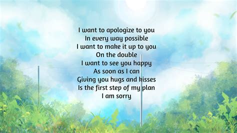 I’m Sorry Poems | Text And Image Poems | QuoteReel