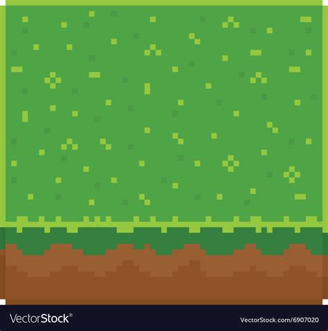 Texture for platformers pixel art - ground Vector Image