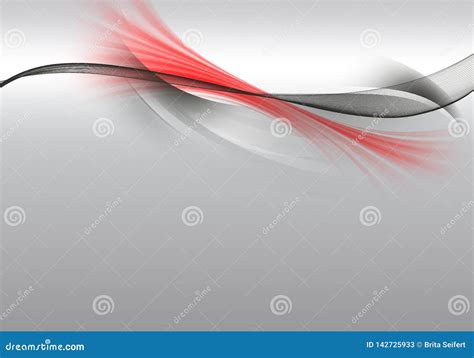 Abstract Background Waves. White, Grey and Red Abstract Background ...