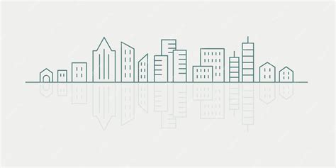 Premium Vector | Vector silhouette cityscape illustration free download