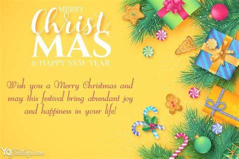 Create Merry Christmas & New Year Greeting Cards Free Download