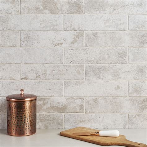 White Brick Look Tile - Image to u