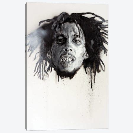 Bob Marley Canvas Artwork by Octavian Mielu | iCanvas