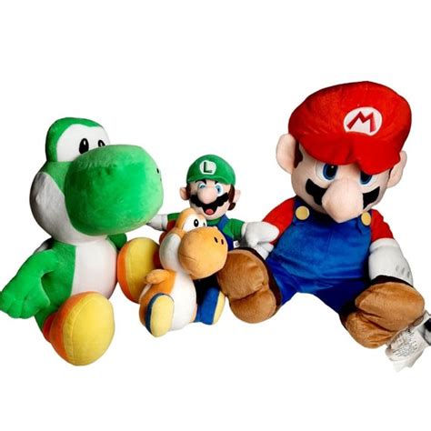 Nintendo | Toys | Lot Of 4 Nintendo Super Mario Bros Plush Mario Luigi ...