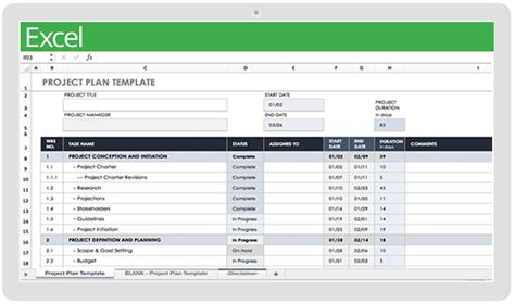 Project Schedule Template Excel | Construction Schedule Template Excel ...