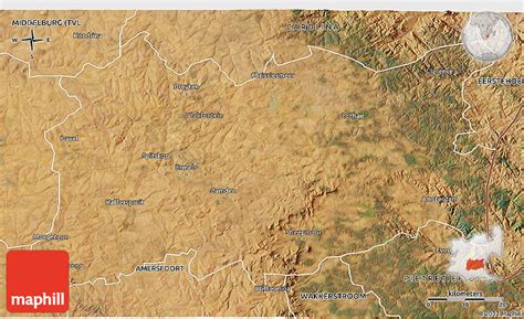 Satellite 3D Map of ERMELO