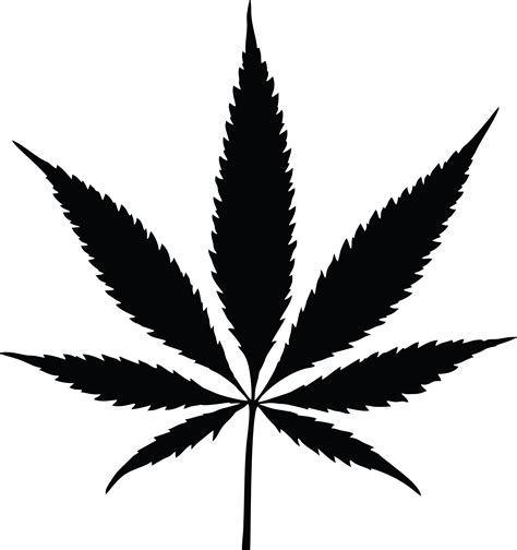 Black Pot Leaf Clipart