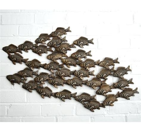 The Best Fish Shoal Metal Wall Art