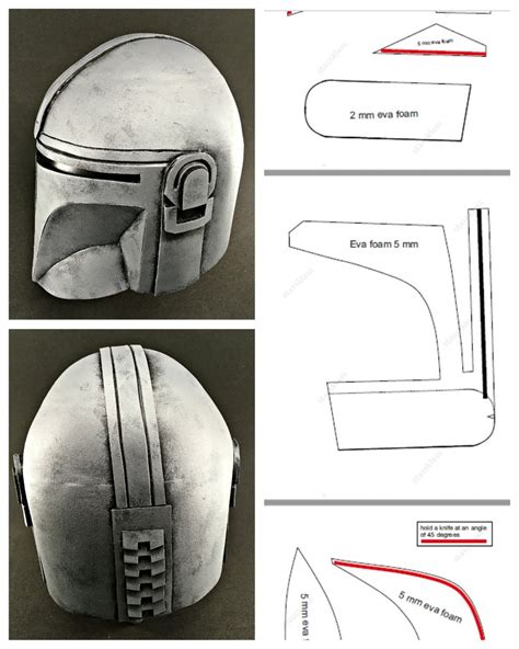 Eva Foam Helmet Template Free