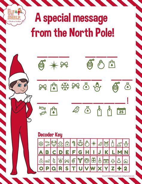 Printable Elf On The Shelf Activity Pages