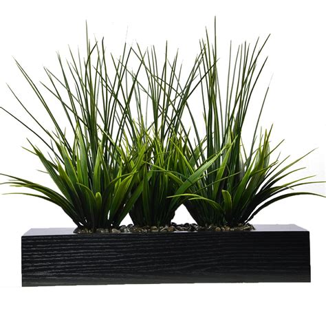 14" Tall Grass Artificial Indoor/ Outdoor Decorative Greenery Designer ...