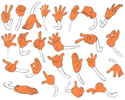 Cartoon Hand Set Images - Free Download on Freepik