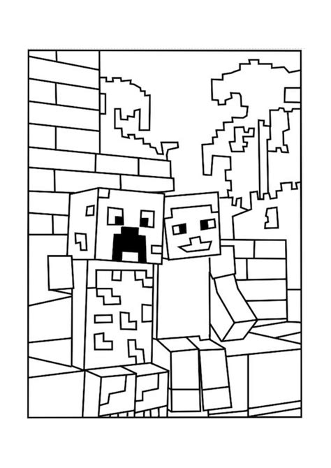 Minecraft Logo Coloring Pages at GetColorings.com | Free printable ...