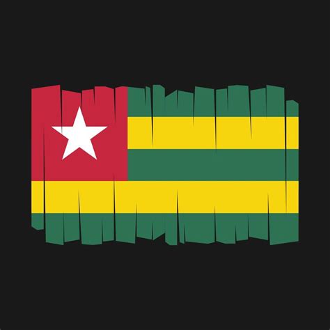 Togo Flag Vector 21932523 Vector Art at Vecteezy