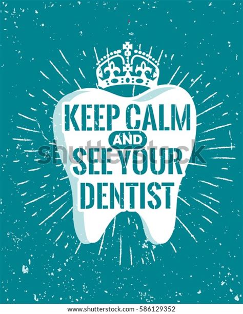 Dental Care Motivational Quote Poster Dentist Stock Vector (Royalty ...