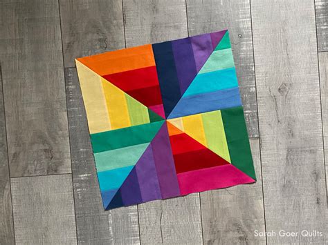 Strip Twist Quilt Block - Sarah Goer Quilts