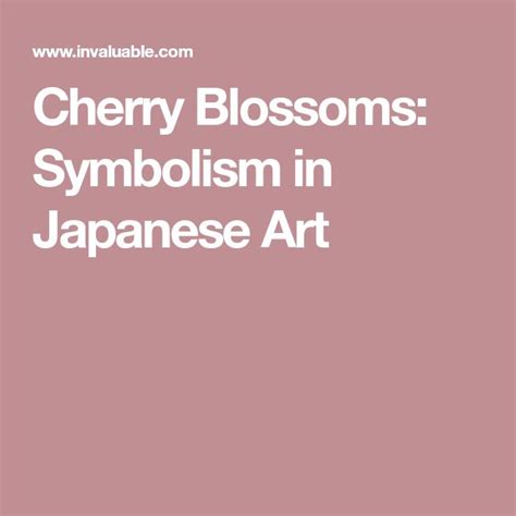 Cherry Blossoms: Symbolism in Japanese Art - Invaluable | Cherry ...