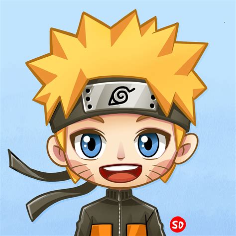 ArtStation - Draw a Chibi Naruto Uzumaki “fan art”