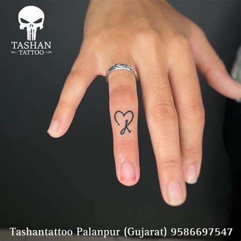 Heart Tattoo | Finger tattoo for women, Finger tattoos, Hand and finger ...