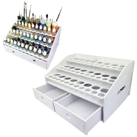 Paint brush storage rack durable diy paint rack for cabinet organizer ...