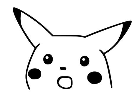 Pikachu Images: Pikachu Surprised Face Meme Template