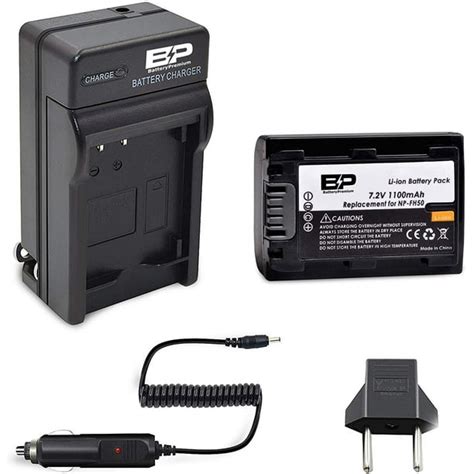 BP Replacement NP-FH50 Battery & Charger for Sony Cyber-Shot DSC-HX1 ...