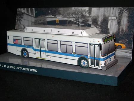 MTA New Flyer C40LF Bus Papercraft ~ Paperkraft.net - Free Papercraft ...