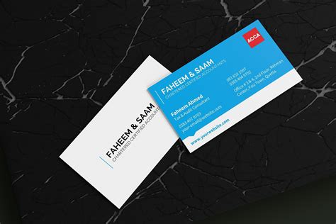 Accountant Business Card Template by Aamir Rizvi on Dribbble