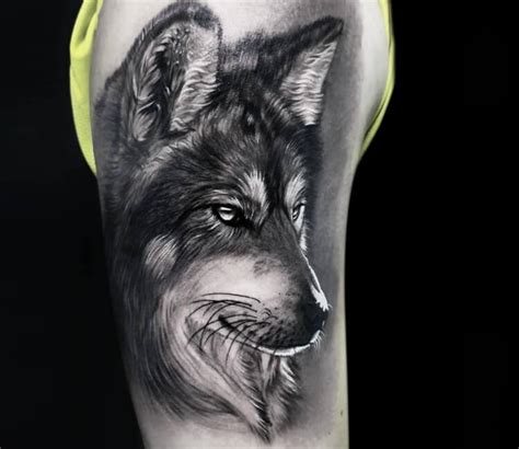 Wolf tattoo by Michael Dagostini | Post 30209