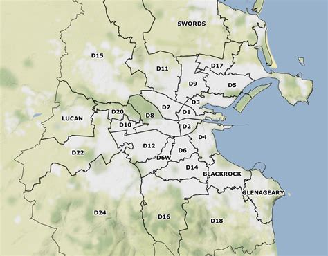 Dublin Postcode Map