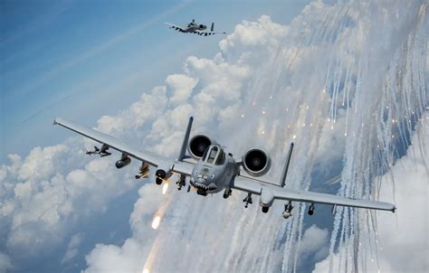 Wallpaper clouds, attack, A-10, Thunderbolt II images for desktop ...