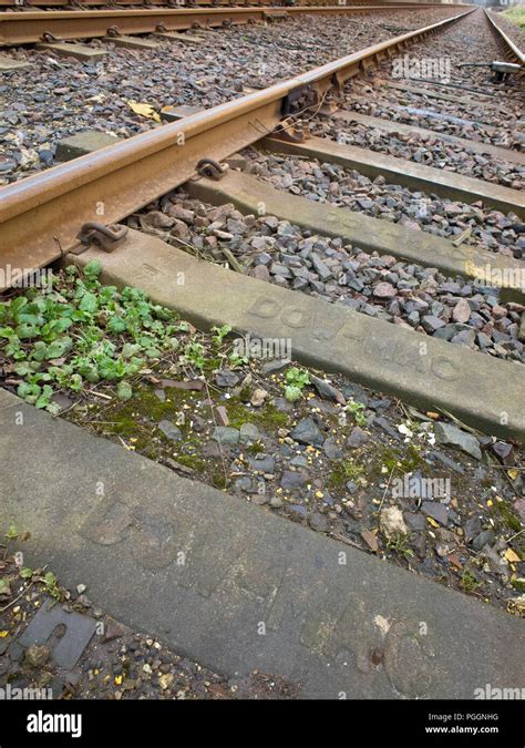 Railway Lines Tracks Parallel Stock Photo - Alamy