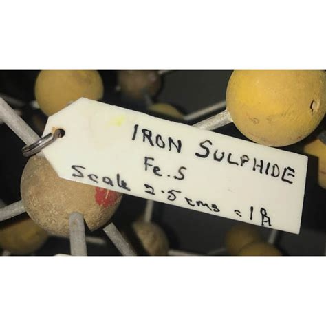 Science, Chemistry, Model, Molecule, Iron Sulfide, Vintage, 20th ...