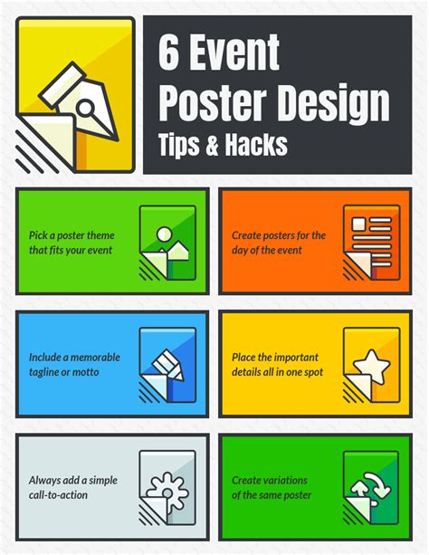 6 Event Poster Making Tips Infographic Template - Venngage