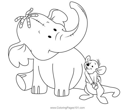 poohs heffalump movie coloring page ideas ready for download