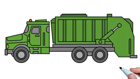 Garbage Truck Drawing