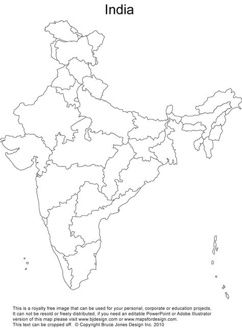 India political map outline - India political outline map (Southern ...