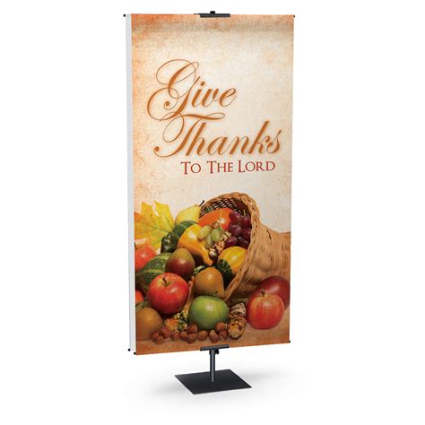 Church Banner - Fall & Thanksgiving - Give Thanks - B11451