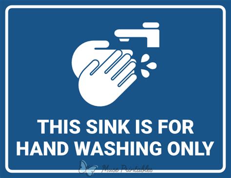 Printable This Sink Is For Hand Washing Only Sign