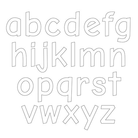 Letters Of The Alphabet Printable