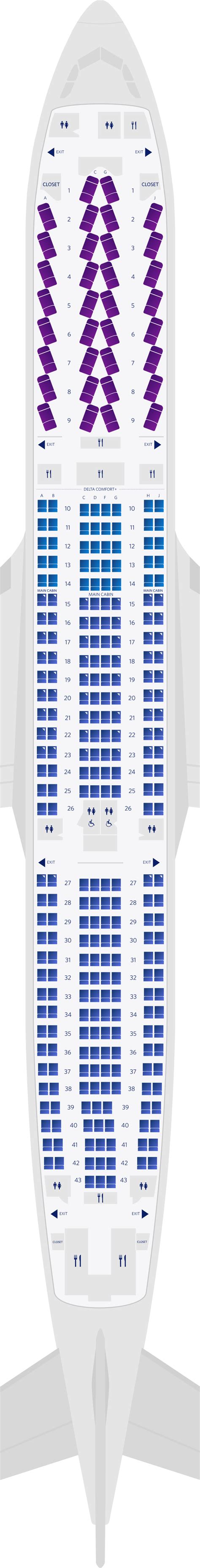 Airbus A330-300 Seat Maps, Specs & Amenities | Delta Air Lines