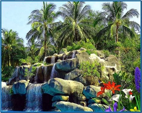 Animated waterfall screensaver with sound - Download free