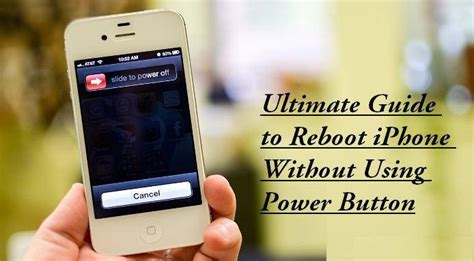 Guide to Reboot iPhone With Broken Power Button