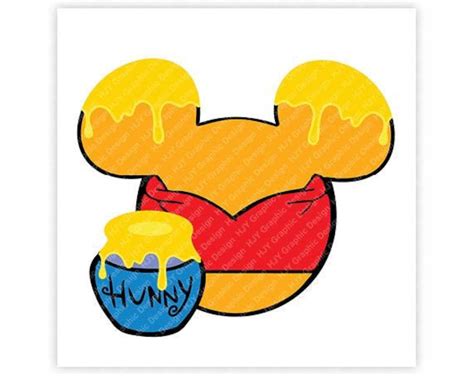 Winnie, Pooh, Mickey, Mouse, Head, Icon, Ears, Digital, Download ...