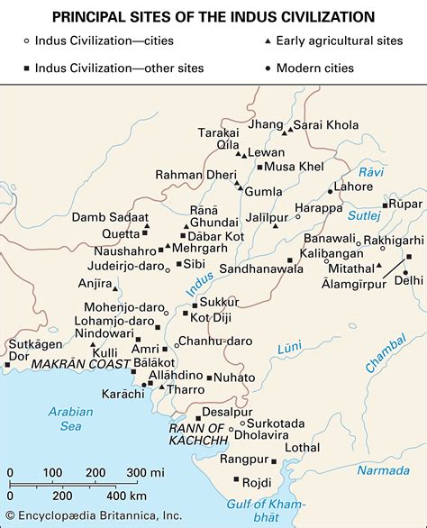 Indus civilization | History, Location, Map, Artifacts, Language ...